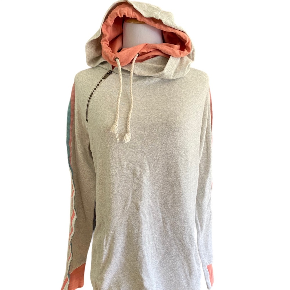 Women’s double hooded sweatshirt, size medium